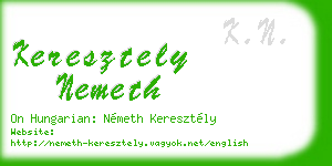 keresztely nemeth business card